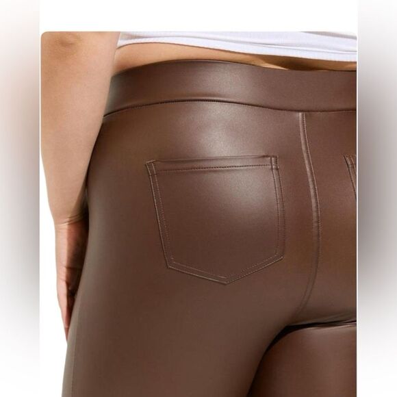 Torrid Full Length Signature Waist Faux Leather Slim Boot Legging Womens 1X - Picture 2 of 12